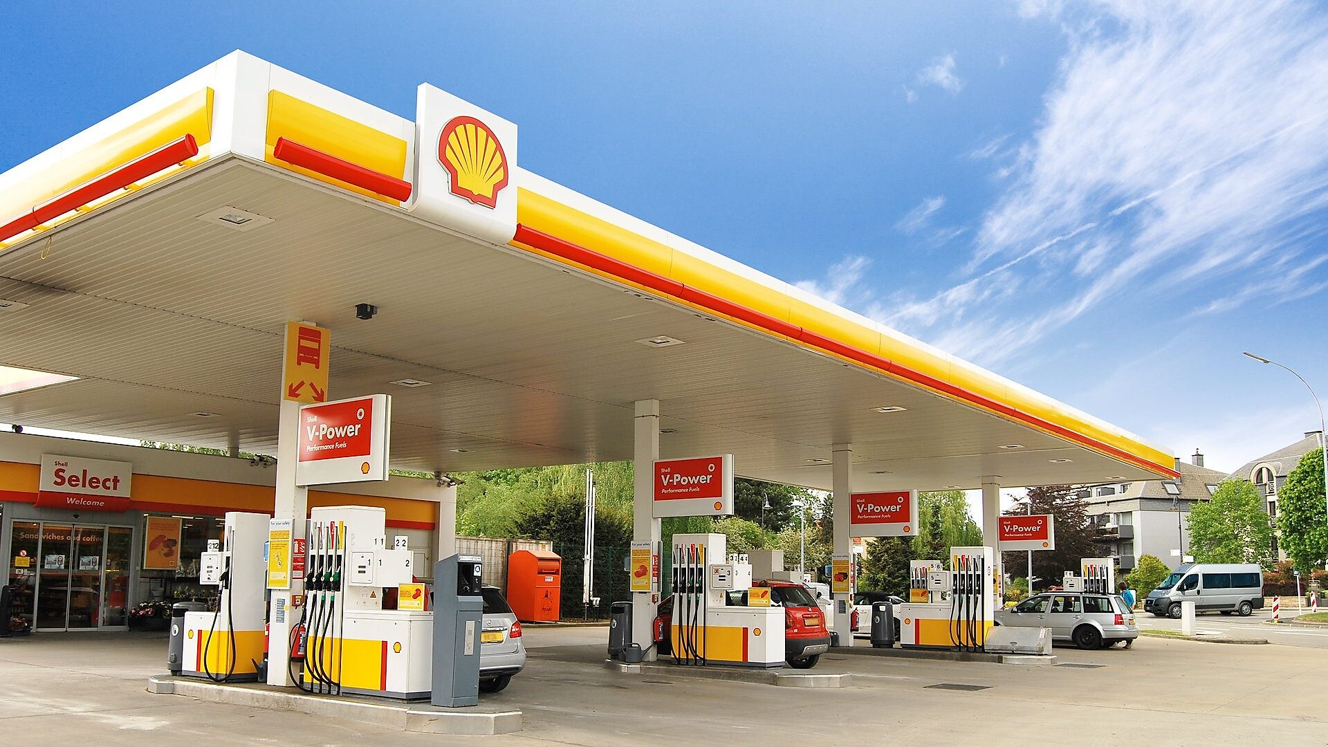 petrol station shell